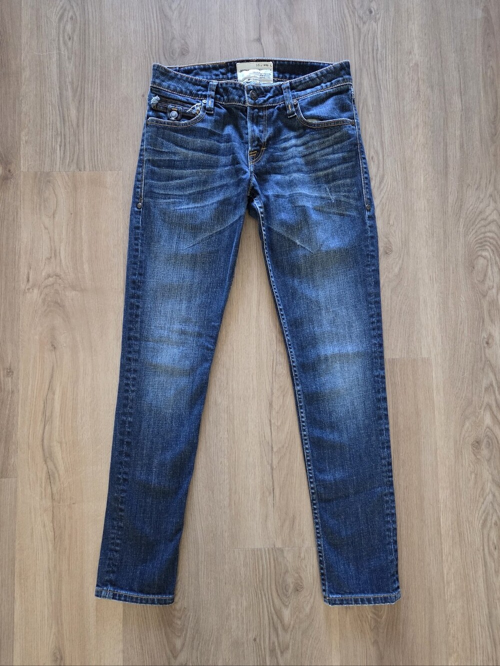 Jimmy Taverniti Air Anti-Exposure Low Rise Skinny Stretch Jeans Dark Wash 26 Y2k